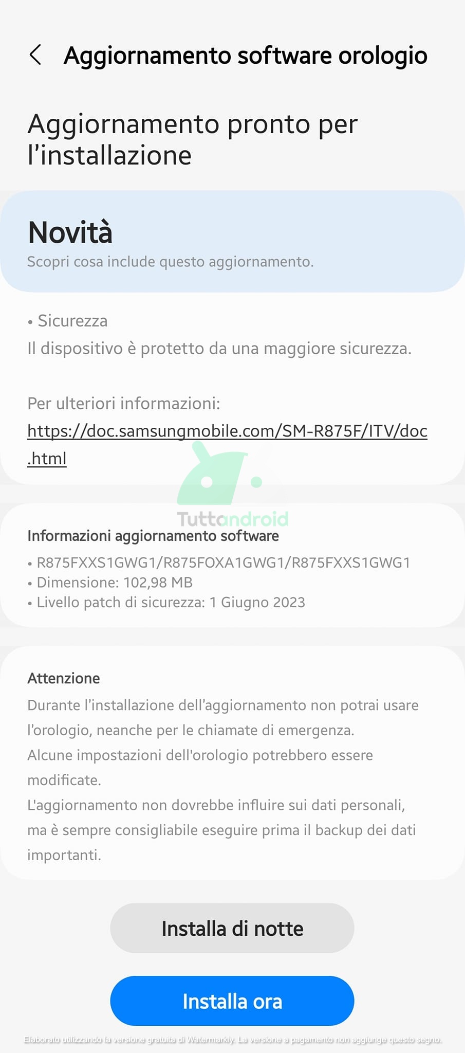 Samsung Galaxy Watch4 receives a new software update in Italy