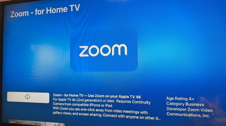 The Zoom app is coming to Apple TV